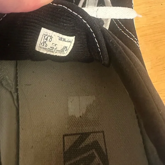 VANS Mens Old Skool 'Black White' sneakers size 14 men - Picture 6 of 6